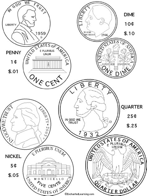 American Coins Printable Seasonal February Pinterest