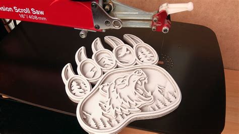 Bear Paw Scroll Saw Project Youtube