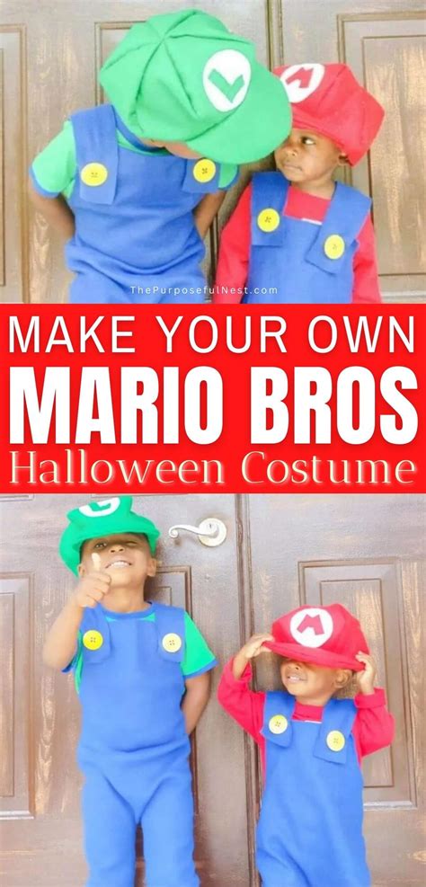 Easy Diy Mario Costume The Purposeful Nest