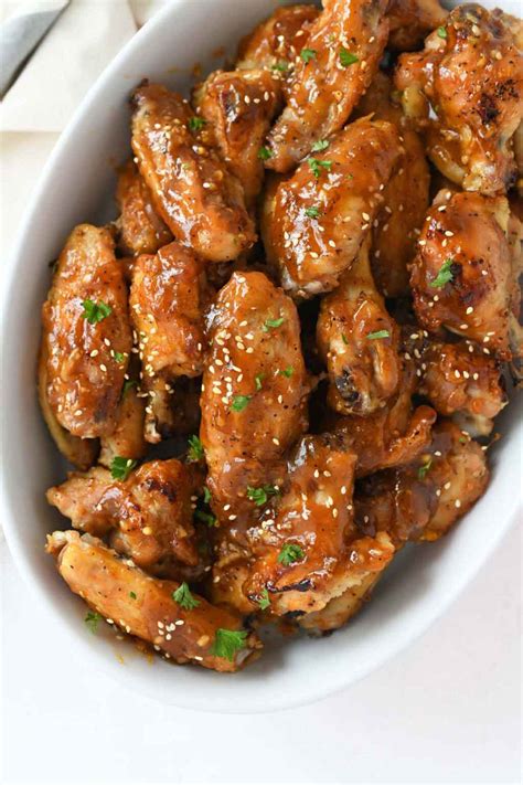 Honey Garlic Chicken Wings Oven Baked Best Crafts And Recipes