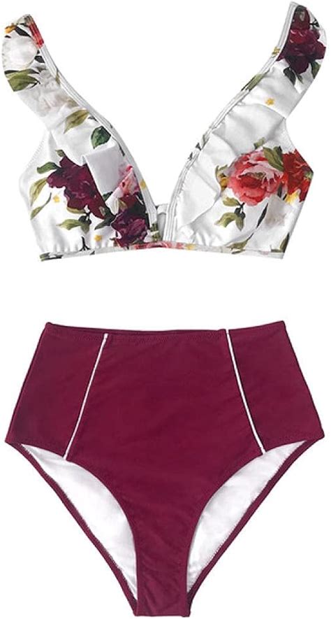 Boipeei Bikini A Vita Alta Set Costume Da Bagno Sexy Con Canotta