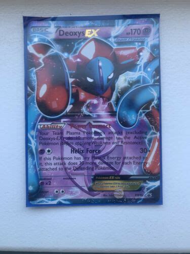 Nm Pokemon Deoxys Ex Card Black Star Promo Set Bw82 Team Plasma Tin