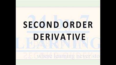 Second Order Derivative I Continuity And Differentiability I Grade I