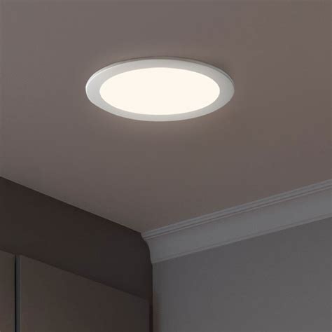 Ceiling Spot Recessed Spotlight Ceiling Lamp Led Panel Living Room Light Round Spot Alu White