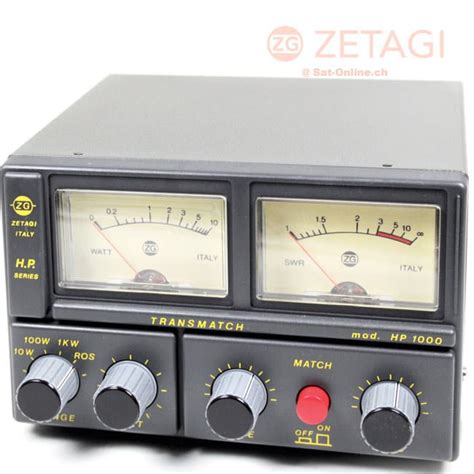 Zetagi Hp Transmatch Swr Watt Meter Funk Shop Satonline