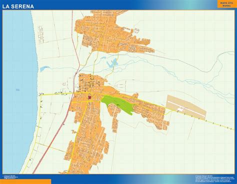 la serena large map  chile largest maps   world  big