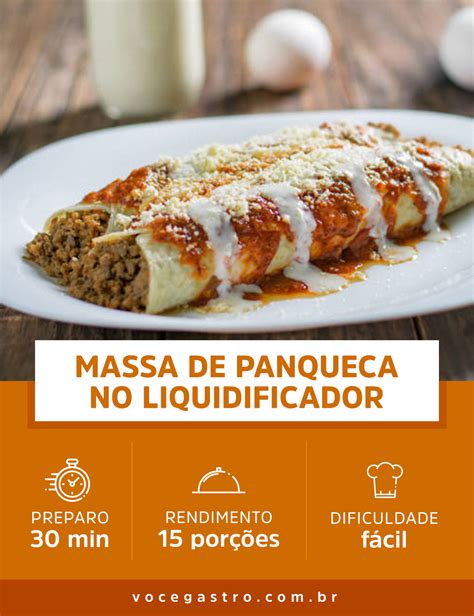 Massa De Panqueca Simples No Liquidificador Voc Gastr Receita