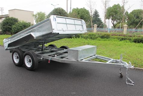 8x5 10x5 10x6 12x7 Australia Standard Galvanized Tandem Axle Dump Box