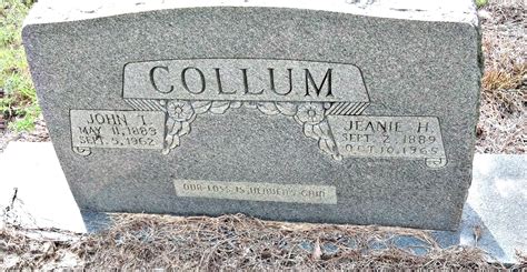 John Thomas Collum Find A Grave Memorial