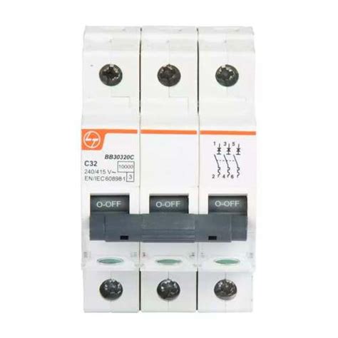 Wall Mounted Shock Resistant High Efficiency Electrical 3 Way Mcb