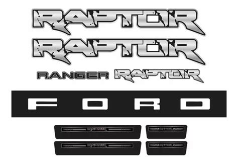 Kit Adesivos Raptor Ranger Emblemas Soleira 2018 Rpt008 Ck