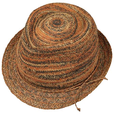 Raffia Crochet Trilby Straw Hat By Stetson Gbp Hats Caps