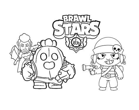 Imagenes De Brawl Stars Para Colorear Dibujos Para Colorear Dibujos De Colorear