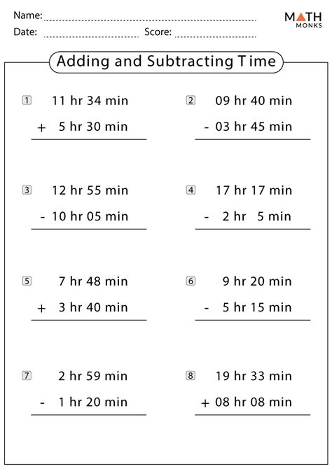 Addition And Subtraction Worksheets With Answer Key Worksheets Library