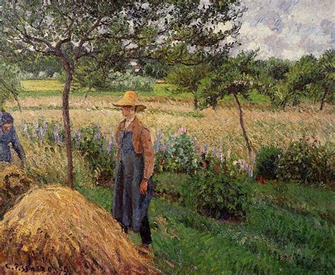 Grey Weather Morning With Figures Eragny 1899 Camille Pissarro