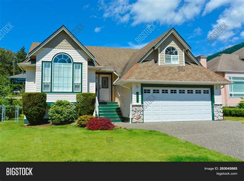 Suburban House British Image And Photo Free Trial Bigstock