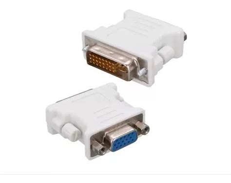 Adaptador Dvi Pinos Macho Para Vga Pinos Femea Mercadolivre