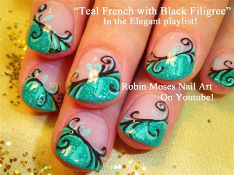 Robin Moses Nail Art: "teal nail art" "teal nails" "blue nail art ...