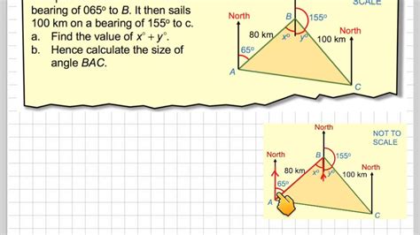 Use Of Bearings And Finding An Angle Using Trigonometry YouTube