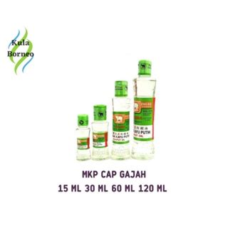 Jual MKP Minyak Kayu Putih Cap Gajah 15 Ml 30 Ml 60 Ml 120 Ml Shopee