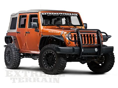 Redrock Jeep Wrangler Grille Guard Gloss Black J100580 07 18 Jeep Wrangler Jk Free Shipping