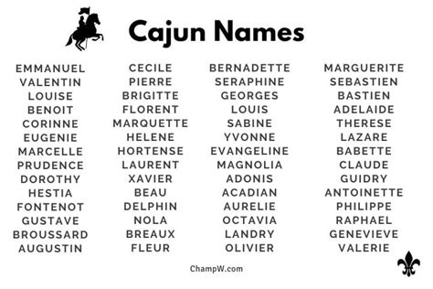 200+ New Cajun Names Good Ideas For Your Baby Boys And Girls