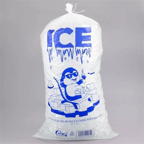 Claro Cubo De Hielo Bolsa De Plástico Desechable De Cubo De Hielo Bolsa