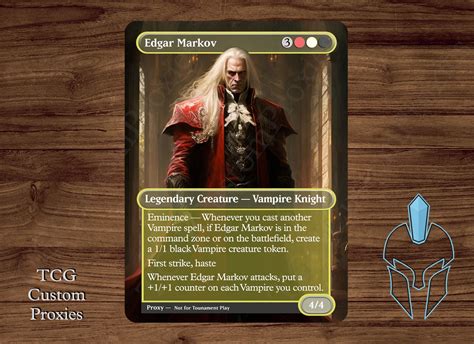 Edgar Markov Magic Playtest Proxy Fullart Etsy