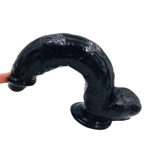 Massive 30 5 Cm 12 Inch Black Long Thick Dildo Realistic Penis