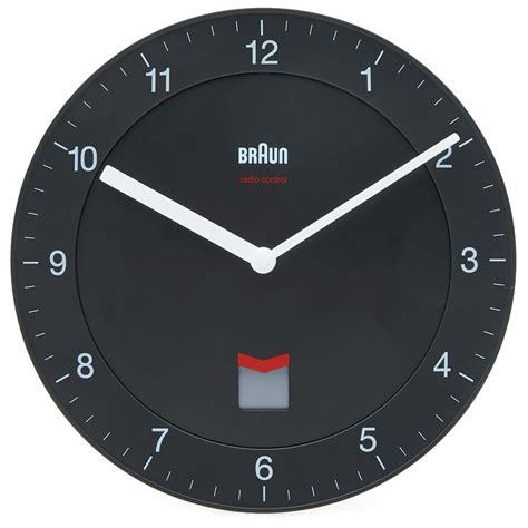 Braun Radio Controlled Wall Clock Dcf Version Black End Us