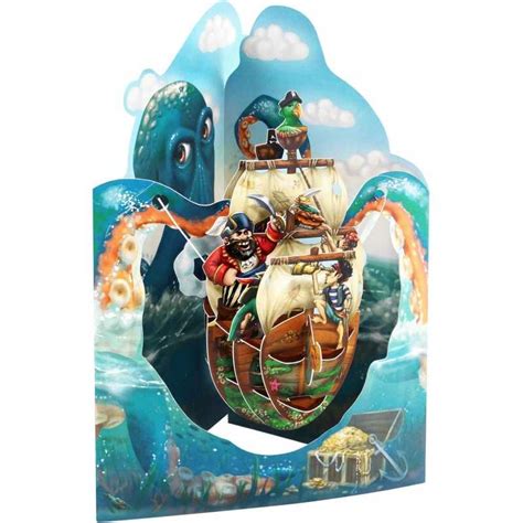 Pirate Ship Biglietto D Auguri Swing Card Santoro D Pop Up