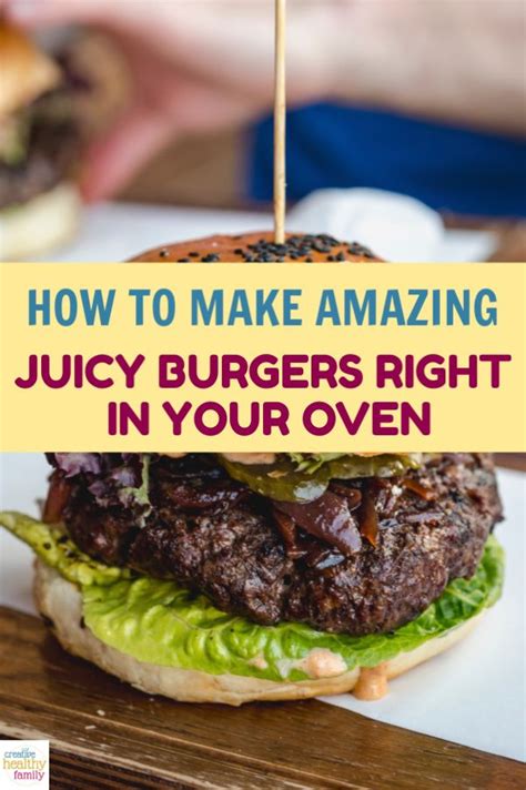 How To Make Juicy Baked Burgers In The Oven Artofit