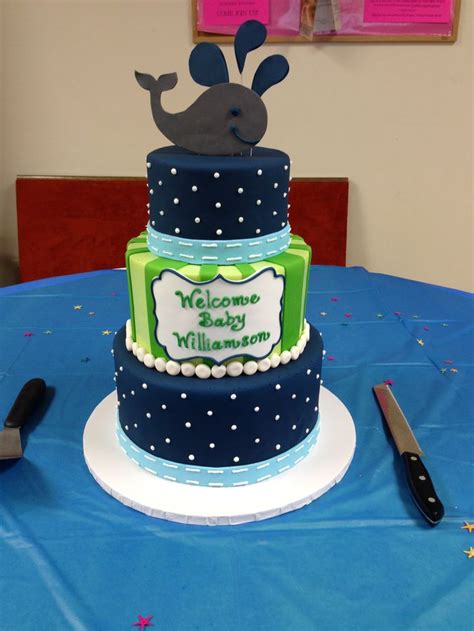 Whale Baby Shower Cake By Heidi Miller Whale Baby Shower Cake Whales