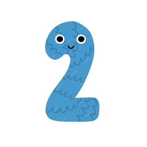 premium vector hand drawn number  symbol  kids leaning numbers