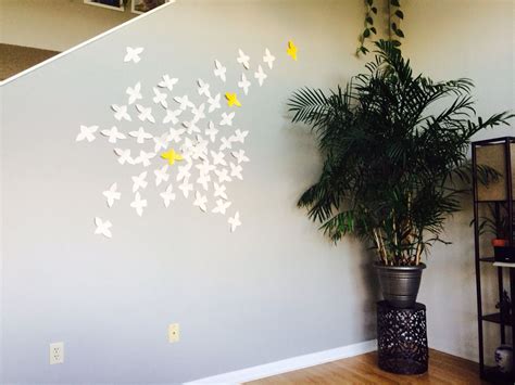 DIY flock of birds wall art