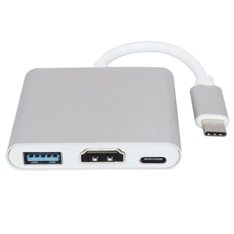 Hub Adaptor Usb C Hdmi Pentru Macbook Proair Thunderbolt 3 Type C Samsung Dex Cu Pd Usb 30