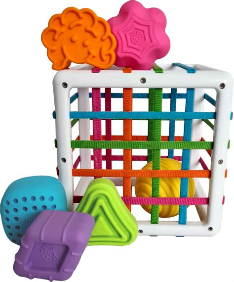 INNYBIN FAT BRAIN TOYS SORTER ELASTYCZNA KOSTKA SENSORYCZNA DLA DZIECI