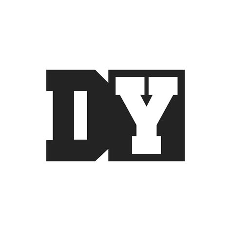 premium vector initial letter dy logo design template dy logo