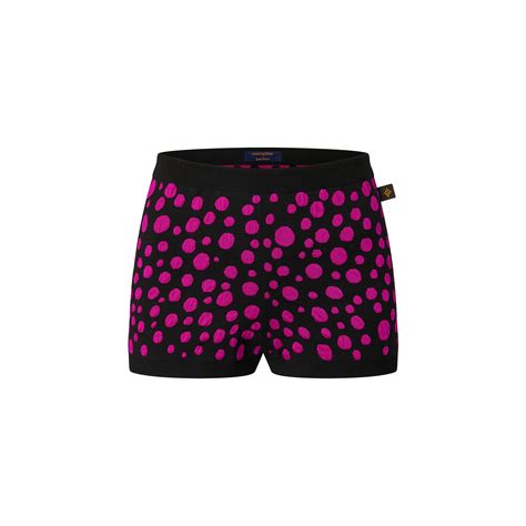 Louis Vuitton® Lv X Yk Infinity Dots Knit Mini Shorts Fuschia Size M0 Mini Shorts Feminine