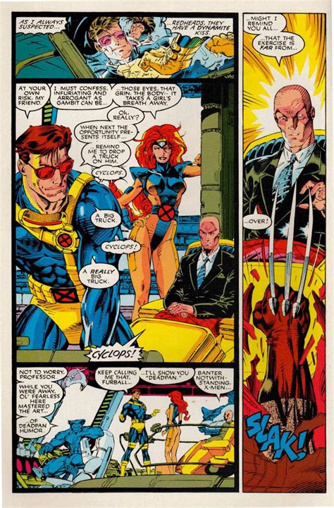 X Men Comic Panel Marvel Comics Vintage Jim Lee Art Comic Panels