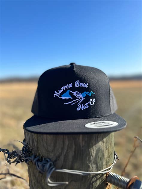 Ol'e Blue Flat Bill Narrow Bend Hat Company – narrowbendhatco