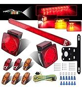 Amazon Limicar Red White Oval Led Trailer Tail Lights Kit