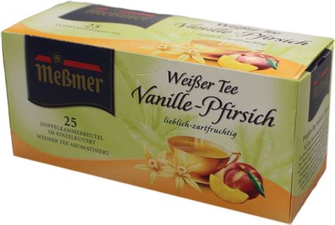 Messmer Weisser Tee Pfirsich Vanille 25 Beutel Saymo De