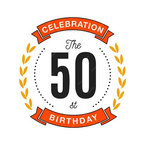 Premium Vector Celebration 50 Years Anniversary Logo Template Wedding Badge In Flat Modern