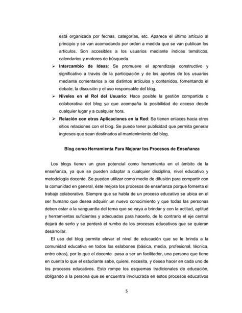 Informe Blog Educativo Pdf