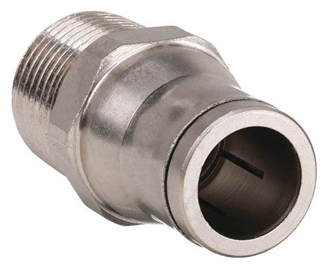 Nickel Plated Brass Push To Connect X Mbspt Male Connector E