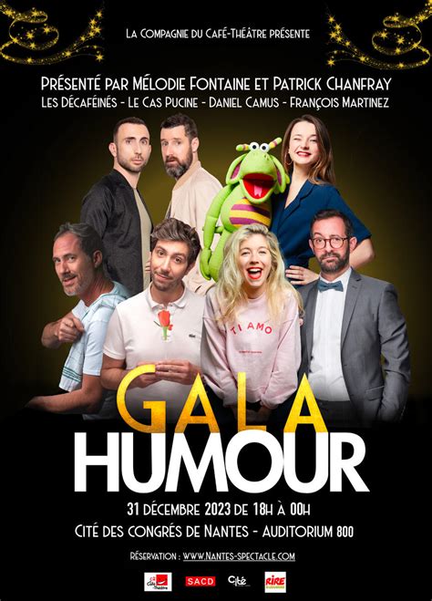 Le gala dhumour du Réveillon au Théâtre La compagnie du Café Théâtre