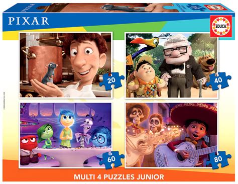 Educa Puzzle Bohaterowie Bajek Disney Pixar 20 40 60 80 El