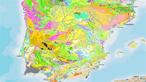 As Es El Nuevo Mapa Geol Gico De Espa A Y Portugal