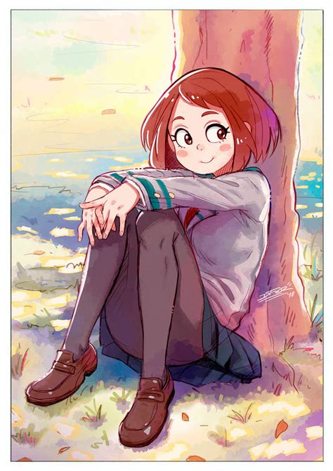 Uraraka Ochaco By Idfer On Deviantart